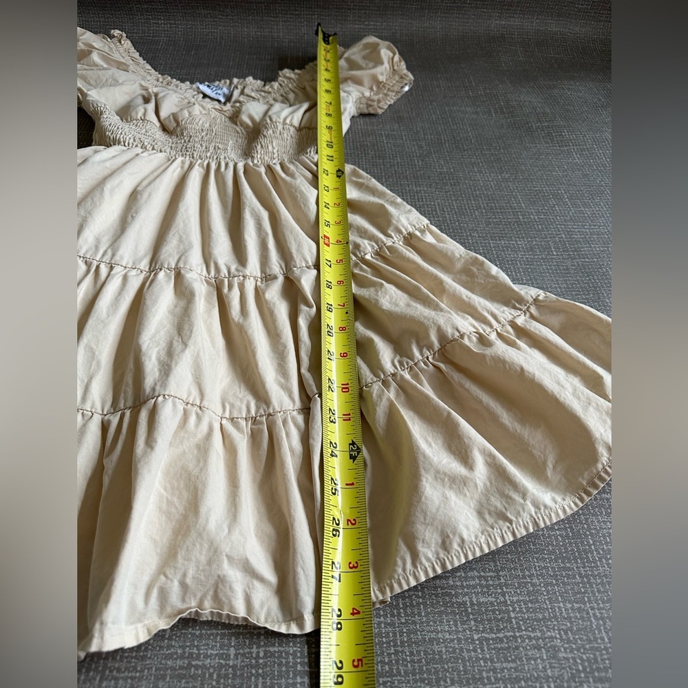 Princess Polly size 0 Daniela Smocked Mini Dress in Tan - Picture 8 of 12